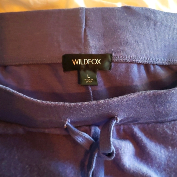 Wildfox Blue Sunshine Parker Sweatpants Size Large - Picture 4 of 6